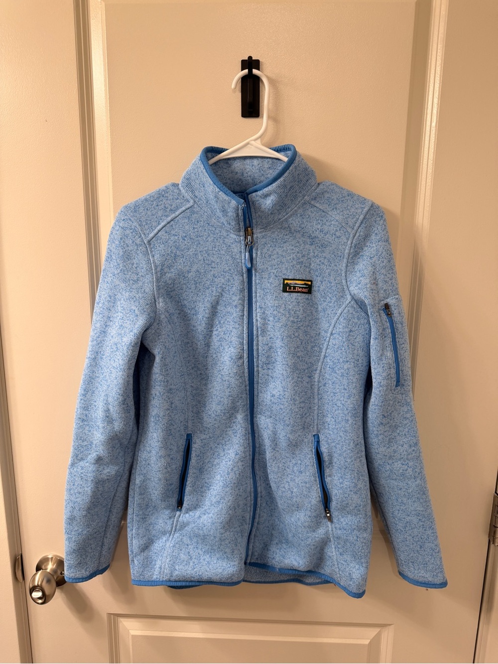 L.L. Bean Sky Blue Full-Zip Fleece Jacket